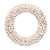 Guirlanda Perola Nude / Branco 25cm - Imagem 1