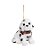 Enfeite para Pendurar - Cachorro Dalmata Branco e Preto - 3 Un - Imagem 1