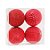 Bola de Natal Vermelho 10cm - 4 Un - Imagem 1