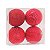 Bola de Natal Vermelho 10cm - 4 Un - Imagem 2