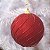 Bola de Natal Listras Vermelho 10cm - 4 Un - Imagem 3