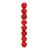 Bola de Natal Lisa / Mate / Glitter Vermelho 4cm - 8 Un - Imagem 1
