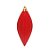 Enfeite para Pendurar Pino com Gomos Vermelho 13cm - 4 Un - Imagem 1