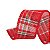 Fita de Natal Xadrez Vermelho e Branco e Verde 3,8cmx9,14m - 1 Un - Imagem 5