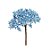 Pick Frutas Glitter Azul Claro - 1 Un - Imagem 1
