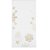 Caminho de Mesa Flocos de Neve Branco e Dourado 175X40 - Imagem 1
