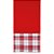 Caminho de Mesa Xadrez Vermelho e Branco - Imagem 1