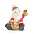 Papai Noel com Led Sentado com Saco de Presente Vermelho e Ouro - Imagem 1