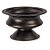 Ânfora de Metal Baixa Preta 30x30x18 - Imagem 1