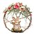 Guirlanda Coelho em Ninho Coral / Marrom 35cm 32x32x5 - Imagem 2