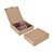 Caixa Para 4 Brownie Kraft 17x17x4cm - 50 Un - Imagem 1