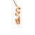 Fitilho Laranja 5mmx40m - 1 Un - Imagem 1