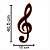Kit Paineis Relevo para Decoração Notas Musicais - 6 Un - Imagem 2