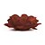 Forminha para Doce Roses sem Folhas Marrom - 40 Un - Imagem 1