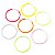 Pulseira Neon Para Festas - Tubo com 50 Un - Imagem 2