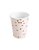 Copo de Papel 270ml Confetes Dourados Rosa Bebê - 10 Un - Imagem 2