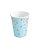 Copo de Papel 270ml Confetes Dourados Azul Bebê - 10 Un - Imagem 2