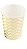 Copo de Papel 270ml Chevron Dourado - SilverPlastic - 10 un - Imagem 2