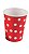 Copo Papel Poá Vermelho 270ml - 10 Un - Imagem 1