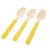 Talher Madeira Colher Amarelo - 10 Un - Imagem 1
