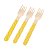 Talher Madeira Garfo Amarelo - 10 Un - Imagem 1