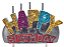 Vela Happy Birthday Colorida - Imagem 1