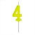 Vela Pick Amarelo Número 4 - Imagem 1