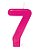 Vela Rosa Número 7 - Imagem 1