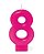 Vela Rosa Número 8 - Imagem 1