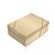 Caixa Retangular com Tampa Relevo Tweed Ouro G 46X33X14 - Imagem 1