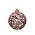 Bola Arabesco Vazada Rose 8cm - 6 Un - Imagem 1