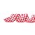 Fita Xadrez Banco e Vermelho 6,3cm x 914cm - Imagem 1