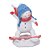 Boneco Neve em Snow Board Branco e Vermelho e Azul - Imagem 1