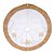 Saia de Árvore Floco Neve Branco e Dourado 120cm - Imagem 1