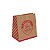 Saco de Papel Linha Delivery Pardo e Vermelho G 34x31x19cm - 10 Un - Imagem 1