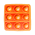 Aplique 3D Interativo Pop IT Laranja em EVA - Imagem 1