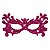 Máscara Carnaval Glitter Rosa Mod 02 - Imagem 1