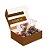 Cesta Na Caixa Tons de Chocolate 33X23X10 - Imagem 1