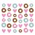 Cortina Decorativa Donuts - 6 Un - Imagem 1