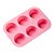 Forma de Silicone 25X17,2X3,5cm Colors Redondo 6 Cavidades Rosa - Cromus Allonsy - Imagem 1