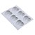 Forma de Silicone 22X16,7X2,5cm - Mini Coração 6 Cavidades - Imagem 1