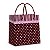 Sacola Laminada Poá Marrom/Rosa PP 14X13X6 - 10 Un - Imagem 1