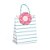 Sacola Papel com Fecha Donuts M 26X19,5X9,5 - Imagem 1