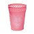 Cachepot Flor de Lis Rosa 13,5X13,5X18 - Imagem 1