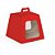 Caixa Para Panetone com Visor Vermelho G 19x19x16,5cm 500g - 10 Un - Imagem 1