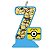 Vela Temática Minions Número 7 - Festcolor - 1Un - Imagem 1