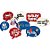 Kit Placas Arlequina - Festcolor - 09Un - Imagem 1