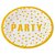 Prato Papel Party Dourado - Silver Plastic - 10 un - Imagem 1