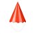 Chapeu Papel Liso Vermelho - Silver Plastic - 8 un - Imagem 1