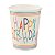 Copo Colorido - Silver Plastic - 10 Un - Imagem 1